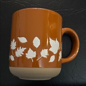 Glossy Burnt Orange Ceramic Coffee Mug